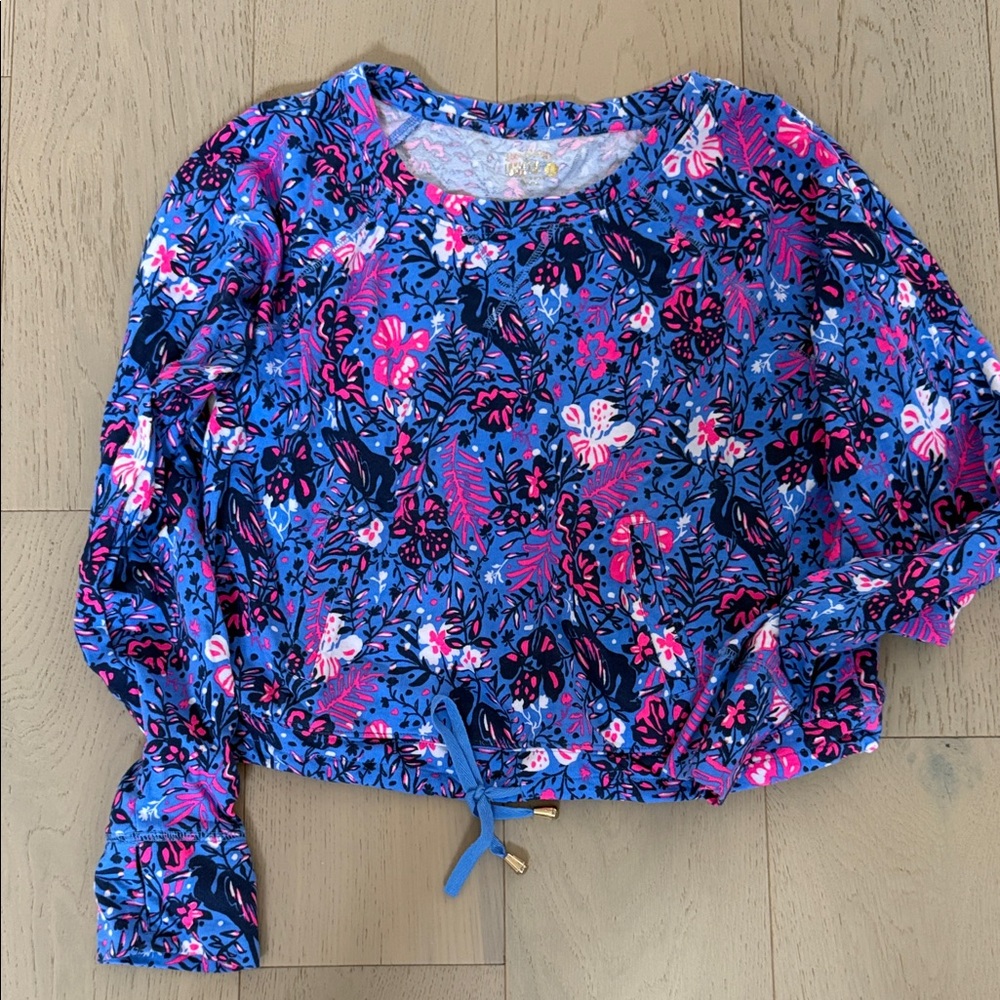 NWOT Lilly Pulitzer Boca Blue Birds Emmaline pullover